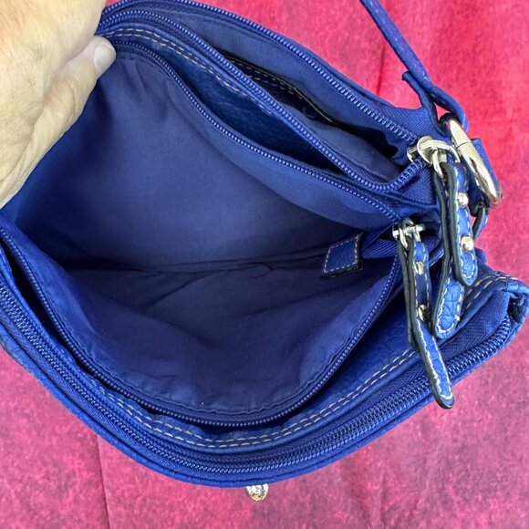 ROSETTI WOMEN PURSE HANDBAG SHOULDER NAVY BLUE 3 POCKET WITH ZIPPER SMALL - Picture 8 of 14